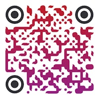 a qr code on a white background